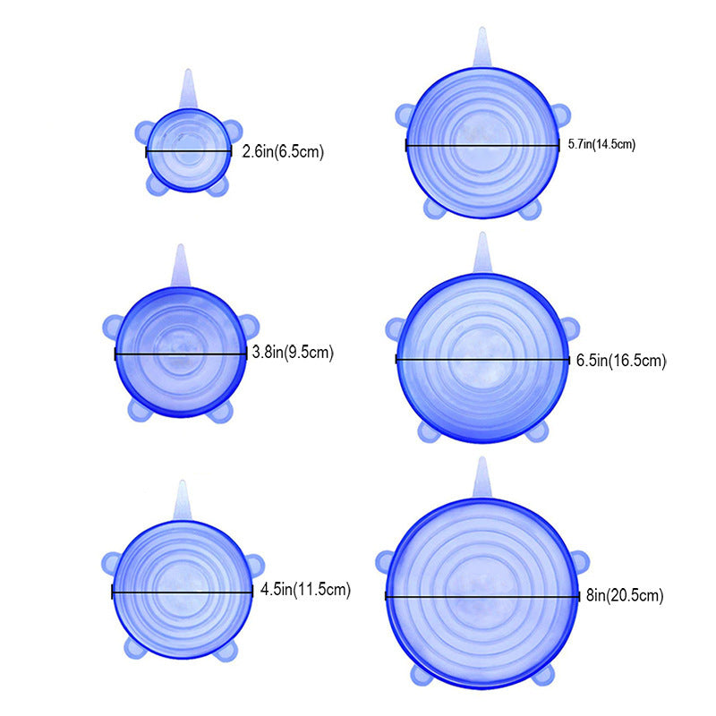 Reusable Bowl Lids 6 Pieces